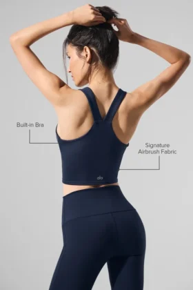 Airbrush Real Bra Tank – Navy