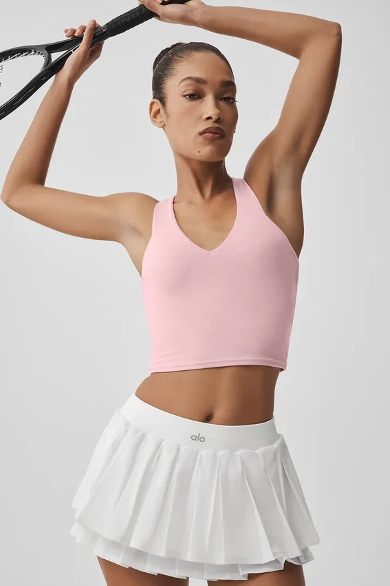 Airbrush Real Bra Tank – Vintage Pink