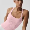 Airbrush Sparks Fly korsett-tank – Vintage Pink