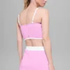 Airbrush Streamlined Bra Tank – Candy Heart Pink/White