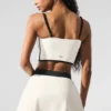 Airbrush Streamlined Bra Tank – Elfenben/svart
