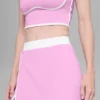 Airbrush Streamlined Skjørt – Candy Heart Pink/White