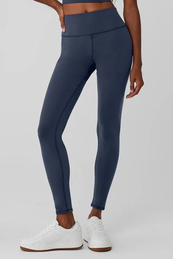 Airbrush Winter Warm High-Waist Nocturne Tights – marineblå