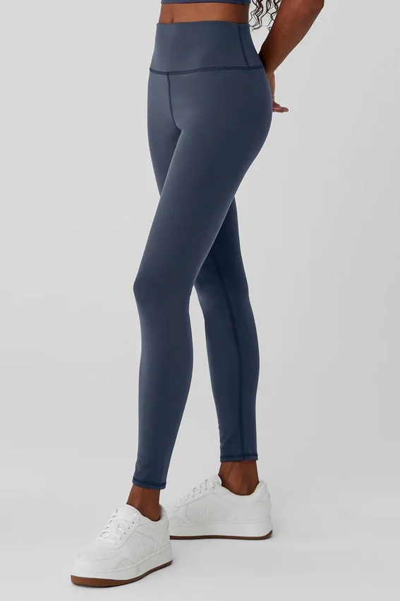 Airbrush Winter Warm High-Waist Nocturne Tights – marineblå