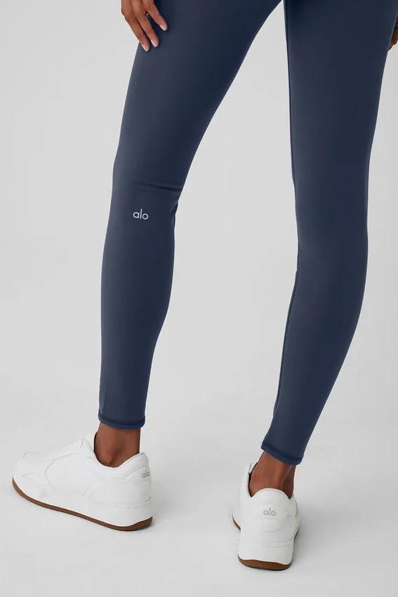 Airbrush Winter Warm High-Waist Nocturne Tights – marineblå