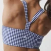 Airlift Gingham Sleek BH-tank – Navy Gingham