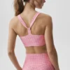 Airlift Gingham Sleek BH-tank – Paradise Pink Gingham