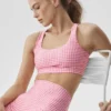 Airlift Gingham Sleek BH-tank – Paradise Pink Gingham