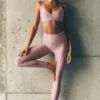Airlift High-Waist 7/8 Fine Line Tights – Vintage Pink