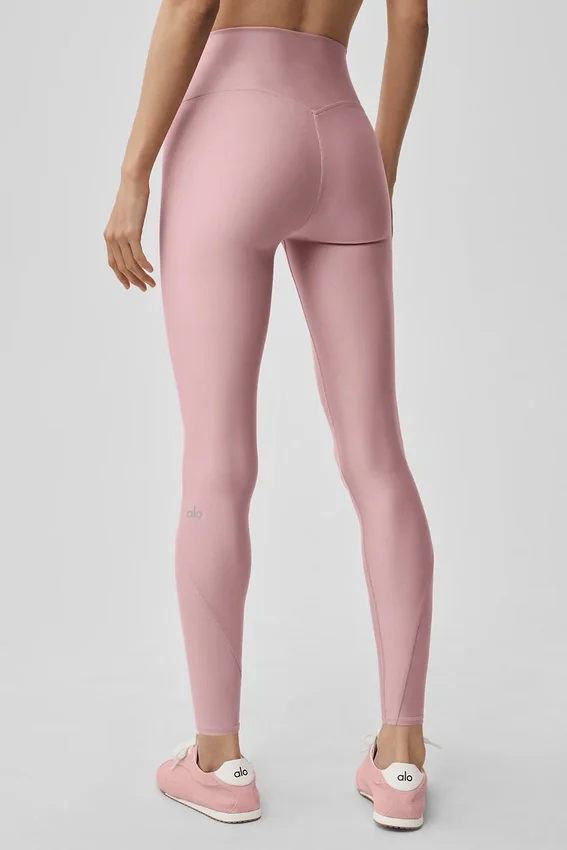 Airlift High-Waist 7/8 Fine Line Tights – Vintage Pink