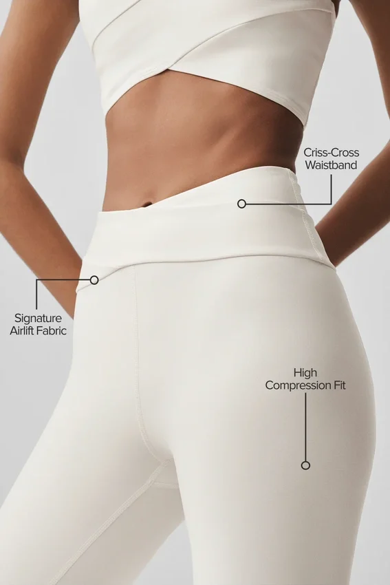 Airlift High-Waist 7/8 Horizon Tight – Ivory