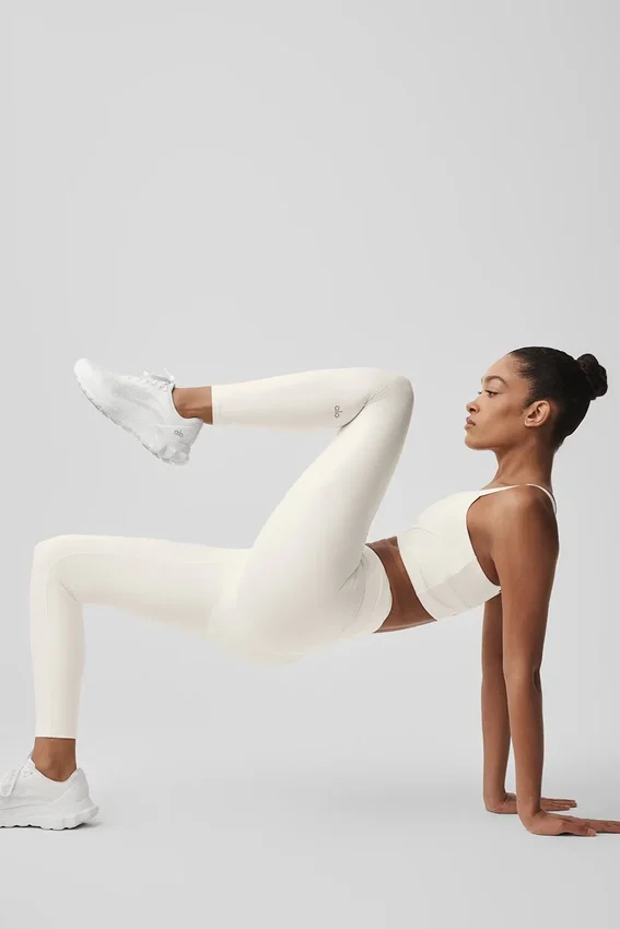 Airlift High-Waist 7/8 Horizon Tight – Ivory