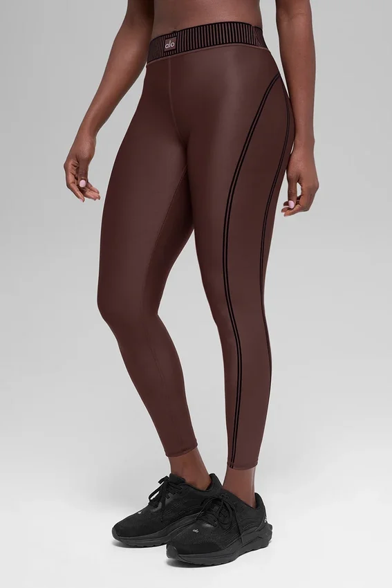 Airlift High-Waist 7/8 Line up Tights – Brownstone