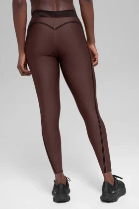 Airlift High-Waist 7/8 Line up Tights – Brownstone