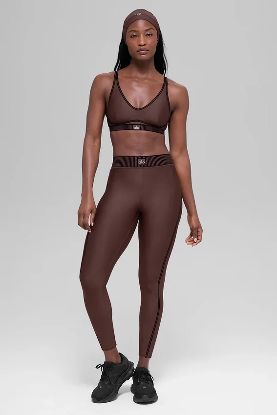 Airlift High-Waist 7/8 Line up Tights – Brownstone