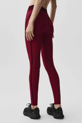 Airlift High-Waist 7/8 Line up Tights – Summer Romance Red