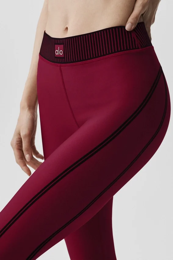 Airlift High-Waist 7/8 Line up Tights – Summer Romance Red