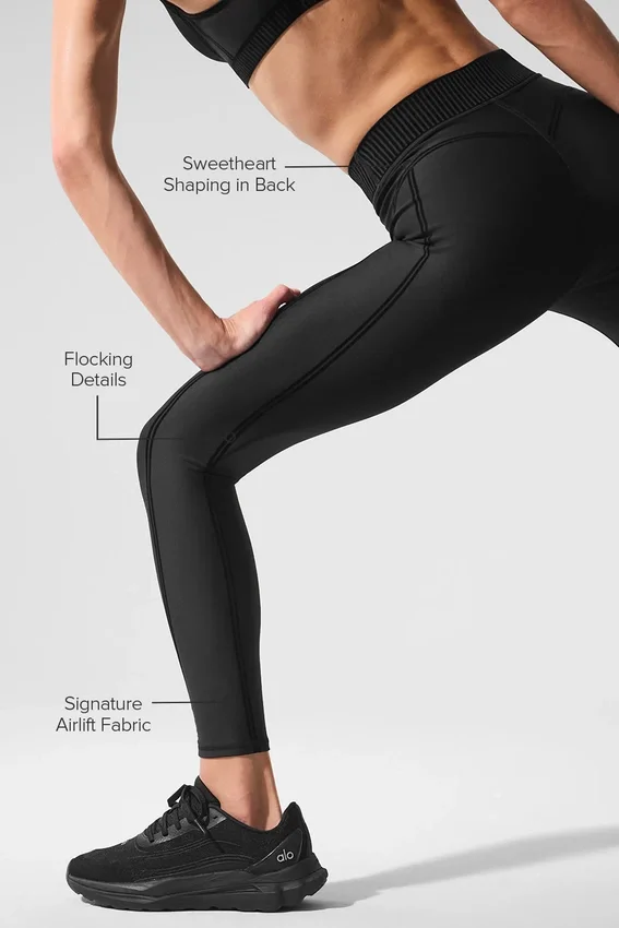 Airlift High-Waist 7/8 Line up Tights – svart