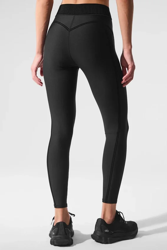 Airlift High-Waist 7/8 Line up Tights – svart