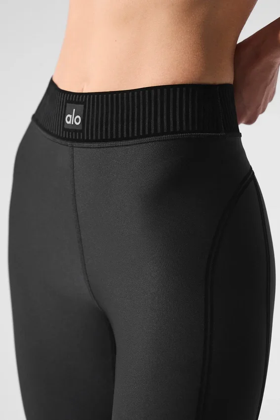 Airlift High-Waist 7/8 Line up Tights – svart