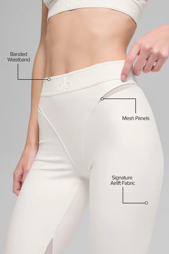 Airlift High-Waist 7/8 Rebel Tight – Ivory