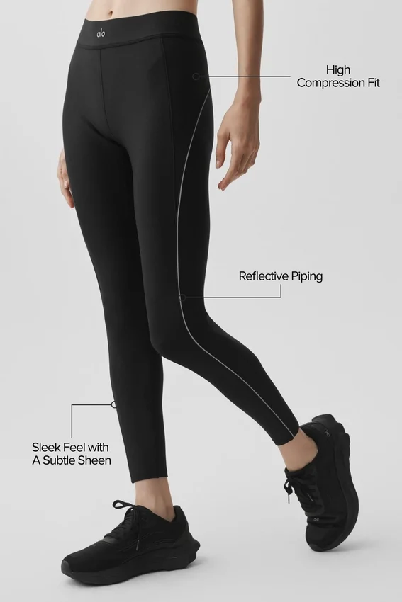 Airlift High-Waist 7/8 Speedwork Tights – svart