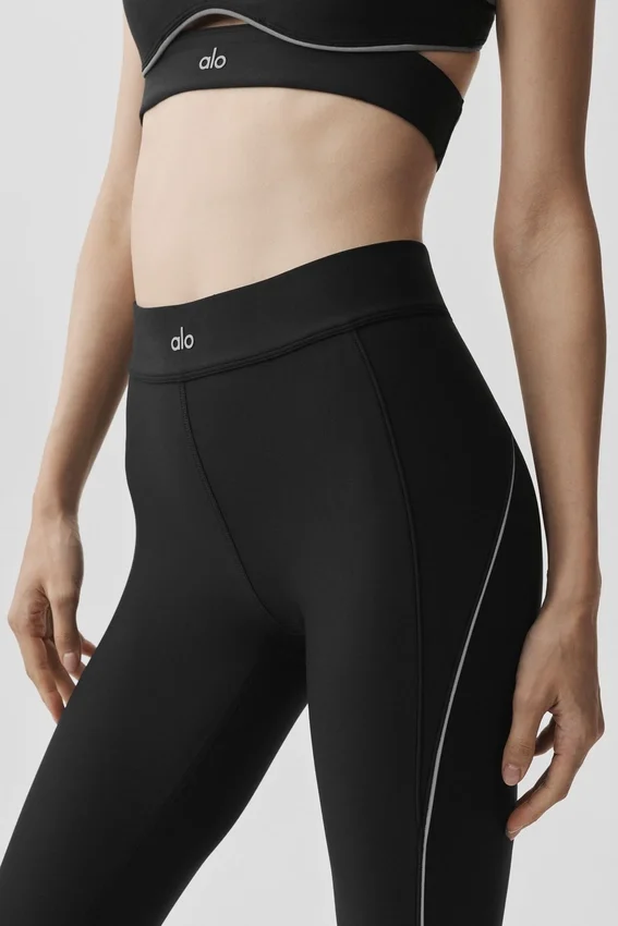 Airlift High-Waist 7/8 Speedwork Tights – svart