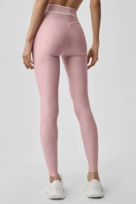 Airlift High-Waist Alignment Tight – Vintage rosa/hvit