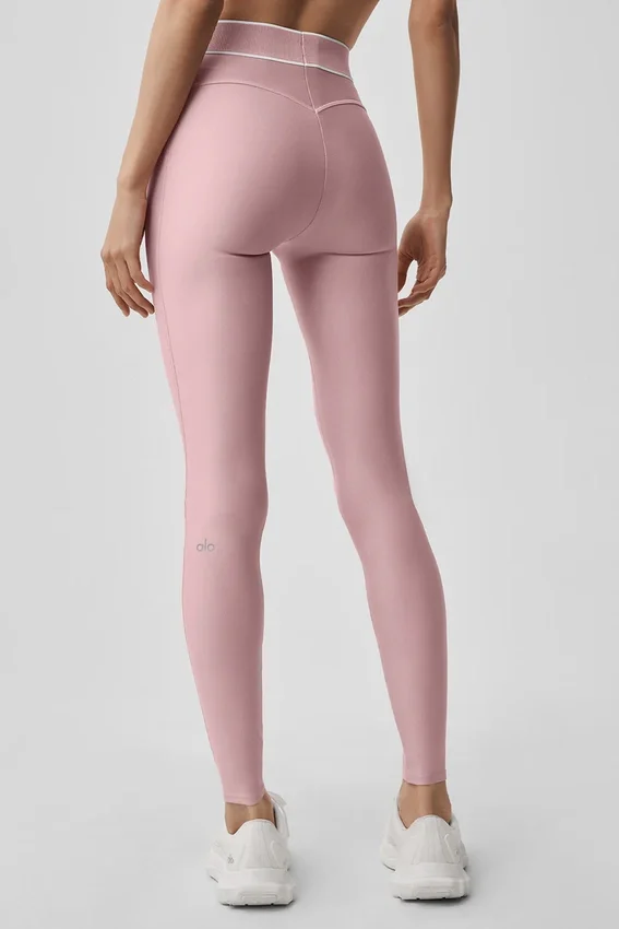 Airlift High-Waist Alignment Tight – Vintage rosa/hvit