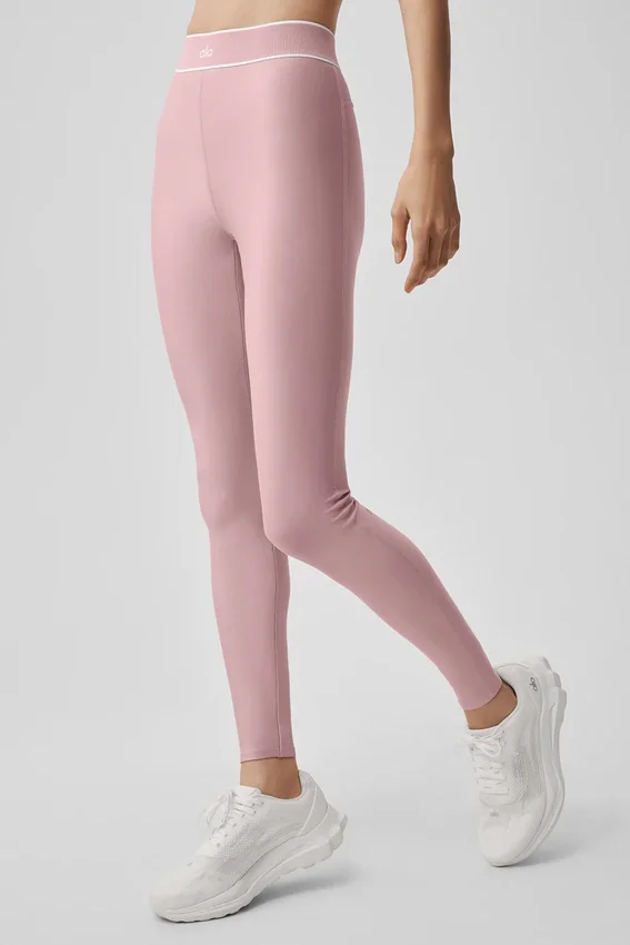 Airlift High-Waist Alignment Tight – Vintage rosa/hvit