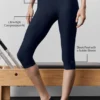 Airlift High-Waist Capri-bukser – marineblå