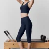Airlift High-Waist Capri-bukser – marineblå