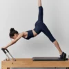 Airlift High-Waist Capri-bukser – marineblå