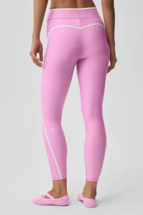 Airlift High-Waist Charger 7/8-tights – Candy Heart-rosa/hvit