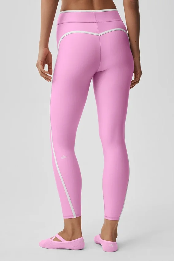 Airlift High-Waist Charger 7/8-tights – Candy Heart-rosa/hvit