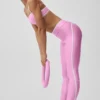Airlift High-Waist Charger 7/8-tights – Candy Heart-rosa/hvit