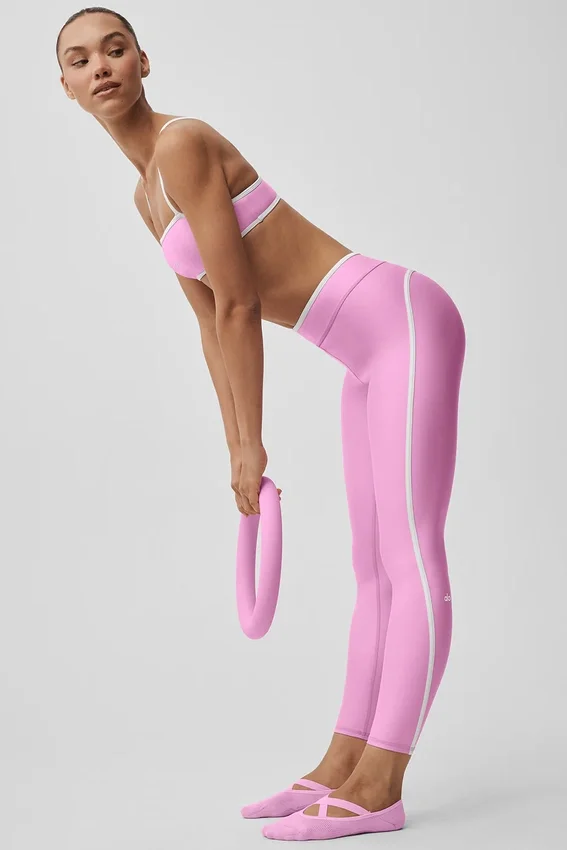 Airlift High-Waist Charger 7/8-tights – Candy Heart-rosa/hvit
