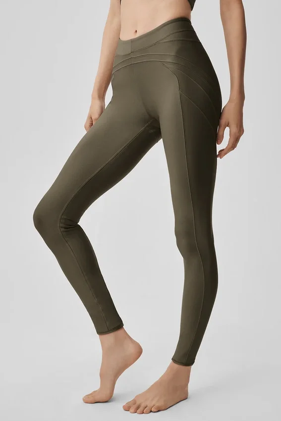 Airlift High-Waist Evolve Tights – Olive Tree