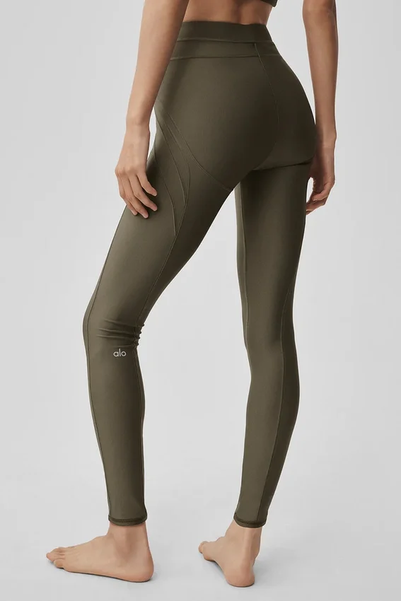 Airlift High-Waist Evolve Tights – Olive Tree