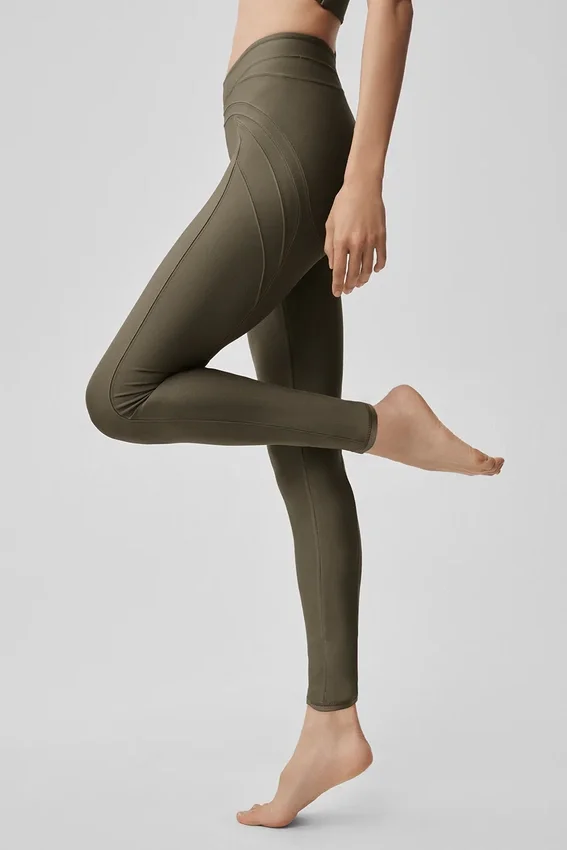 Airlift High-Waist Evolve Tights – Olive Tree
