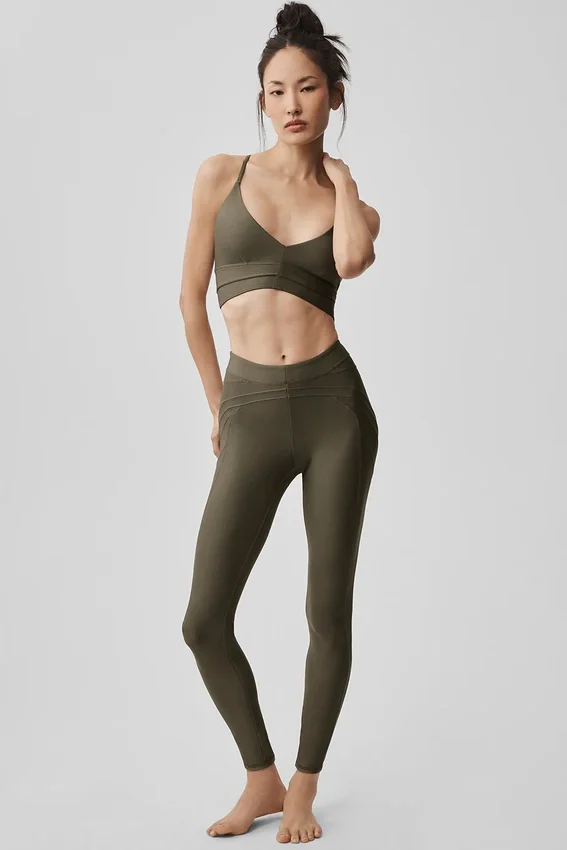 Airlift High-Waist Evolve Tights – Olive Tree