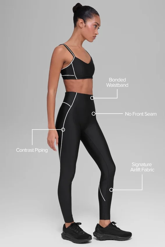 Airlift High-Waist Haven Tights – svart/hvit