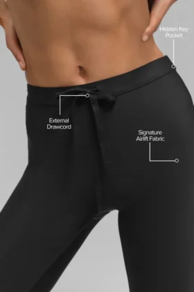 Airlift High-Waist Light Speed Tights – svart