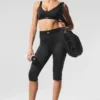 Airlift High-Waist Line up Capri – svart