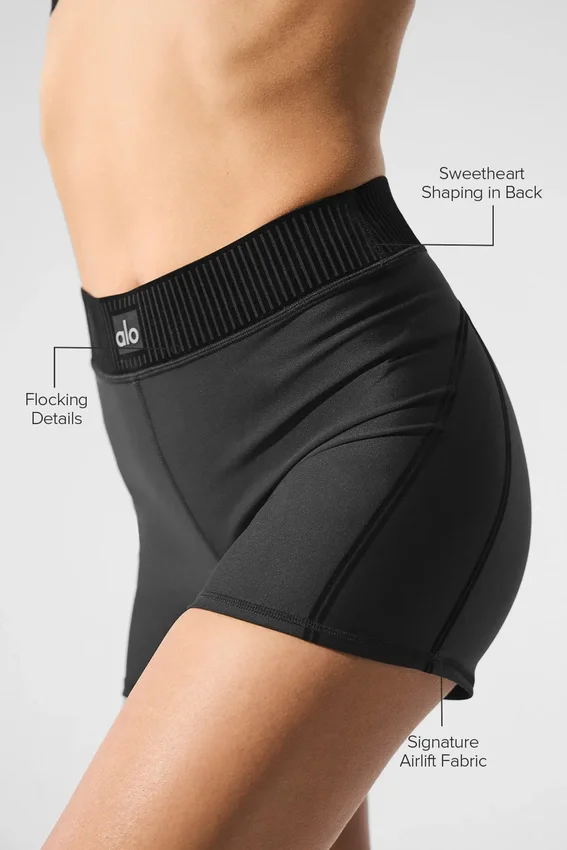 Airlift High-Waist Line up Shorts – svart