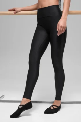 Airlift High-Waist Mesh Infatuation Tight – svart
