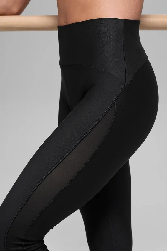 Airlift High-Waist Mesh Infatuation Tight – svart