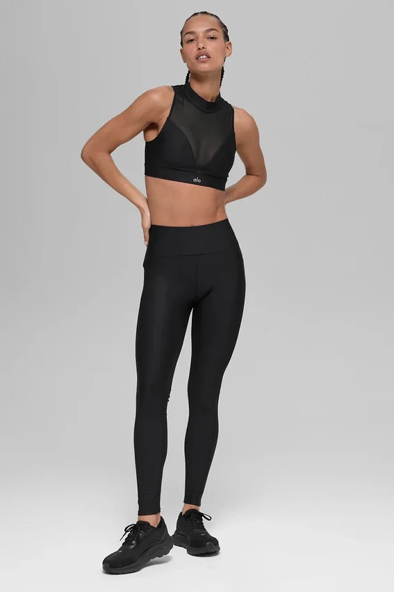 Airlift High-Waist Mesh Infatuation Tight – svart