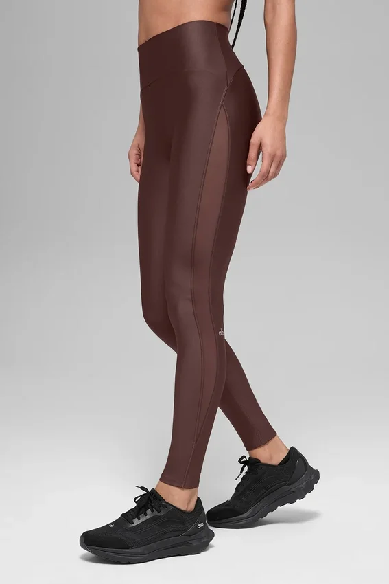 Airlift High-Waist Mesh Infatuation Tights – Brownstone