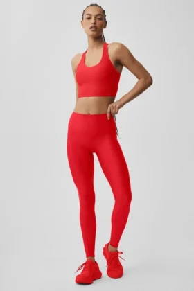 Airlift High-Waist Slank Tight – Knallrød